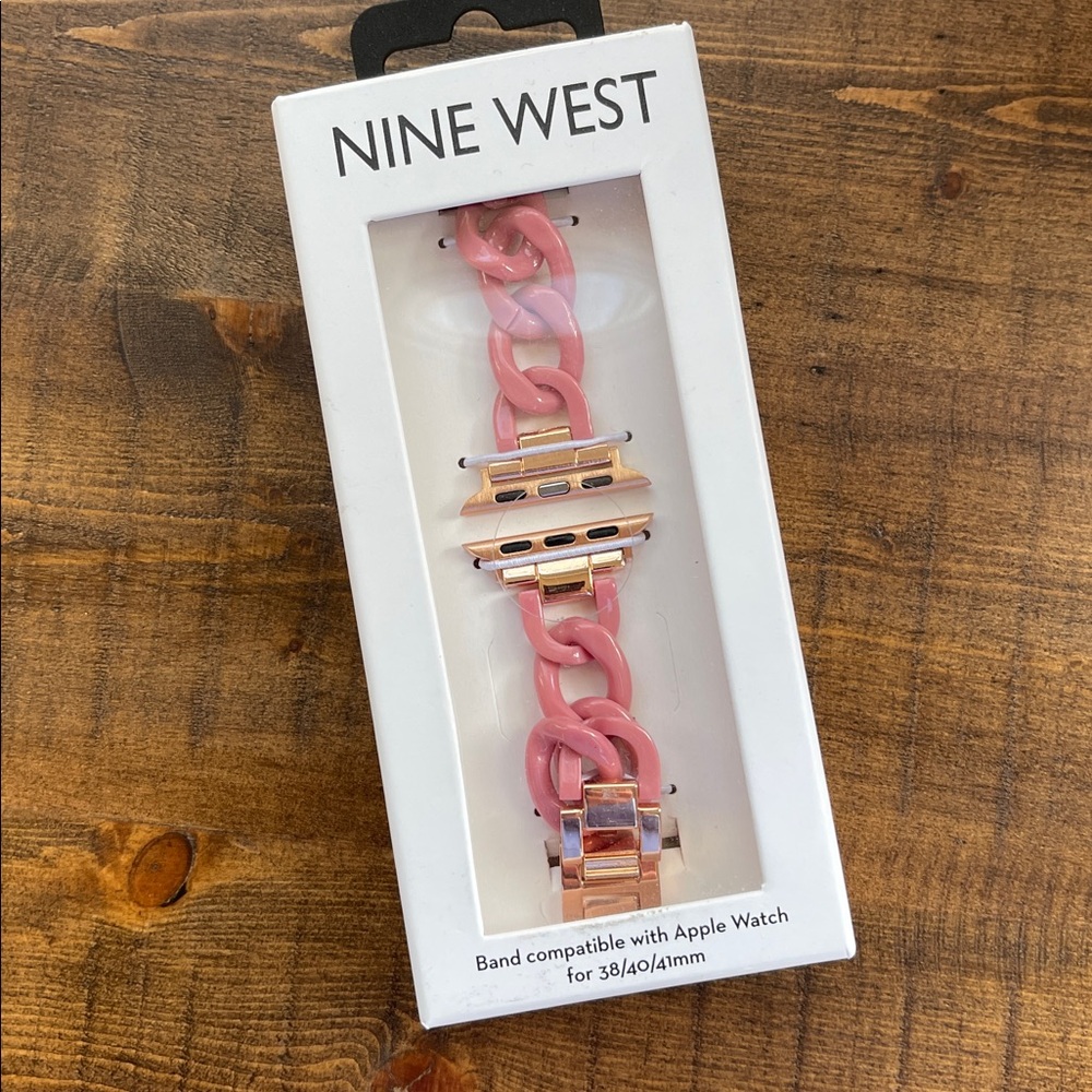 Nine West Pink Chain Apple Watch Band